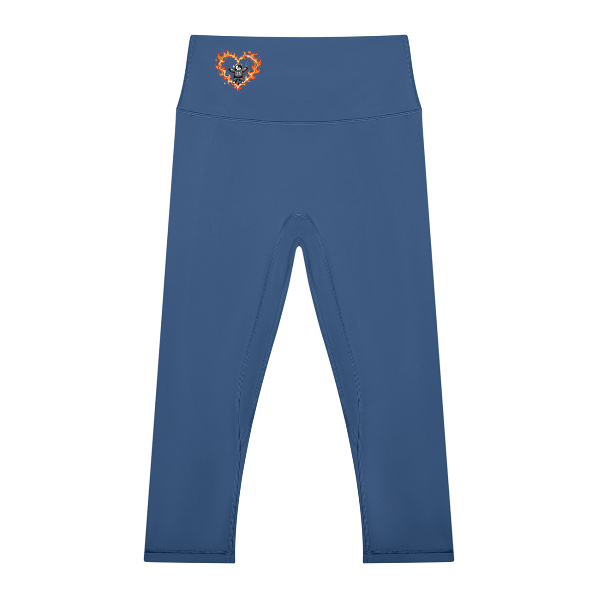Fire Women's High Waisted Yoga Capri Leggings