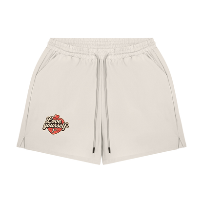 Love yourself 1st Men's Pocketed Compression-Lined Performance Shorts