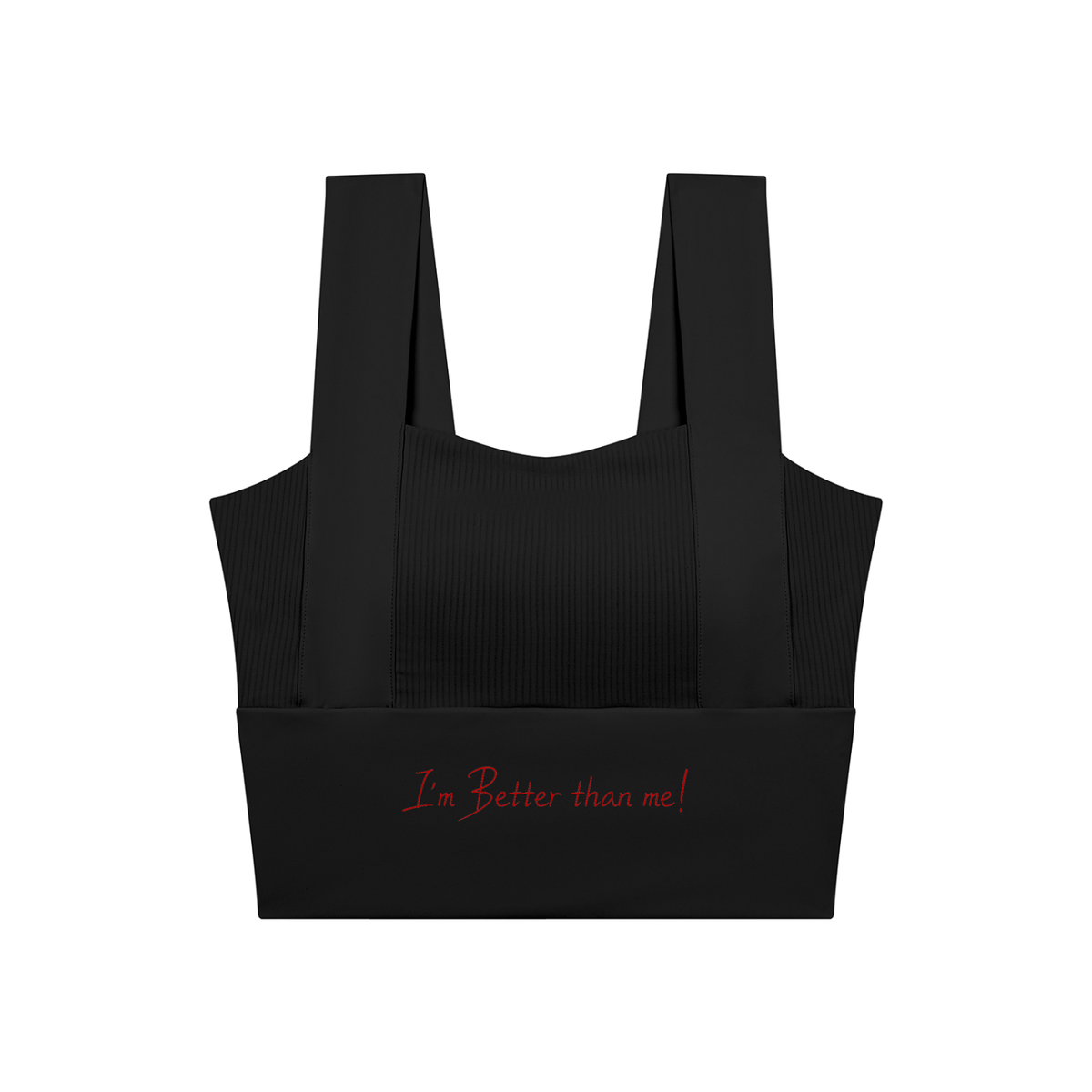 I'm better than me! Women's Yoga Crop Tank Top