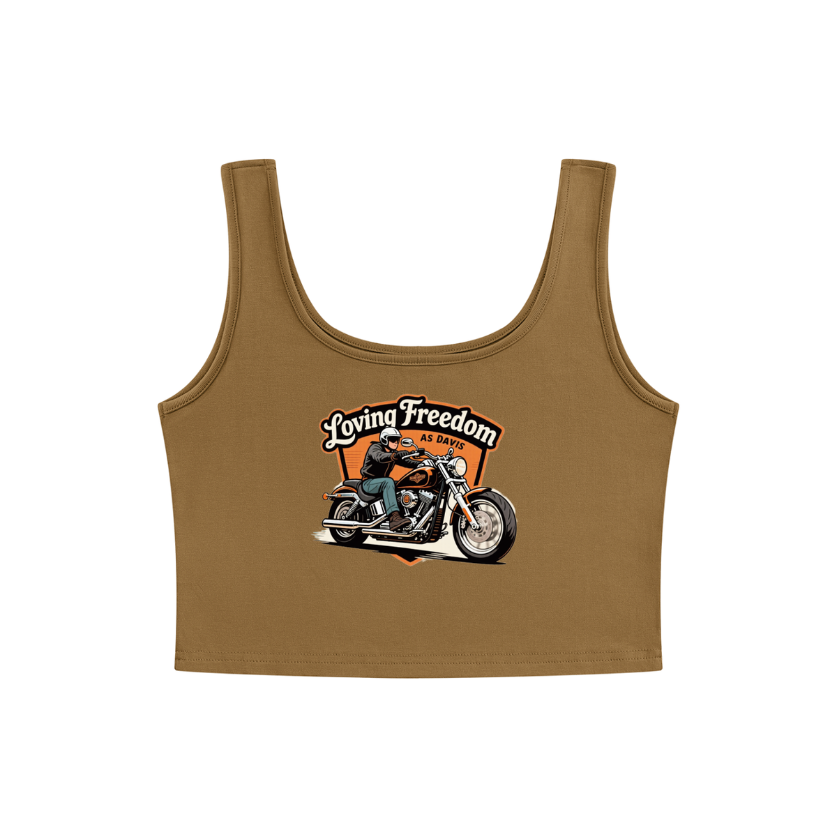 Loving freedom Women's Cropped Tank Top