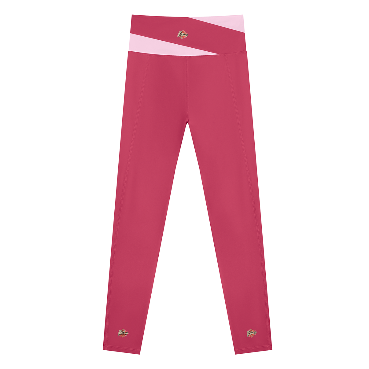 I Love You! Women's Color Block Yoga Leggings