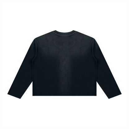 Feeling Lucky Unisex Sunfade Boxy Long Sleeve T-Shirt