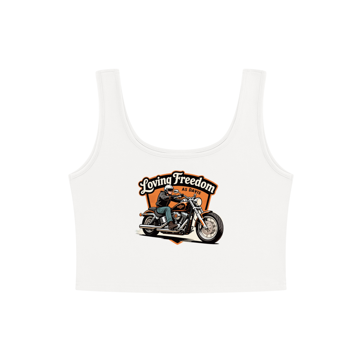 Loving freedom Women's Cropped Tank Top