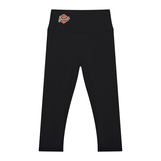 Love yourself 1st Women's High Waisted Yoga Capri Leggings