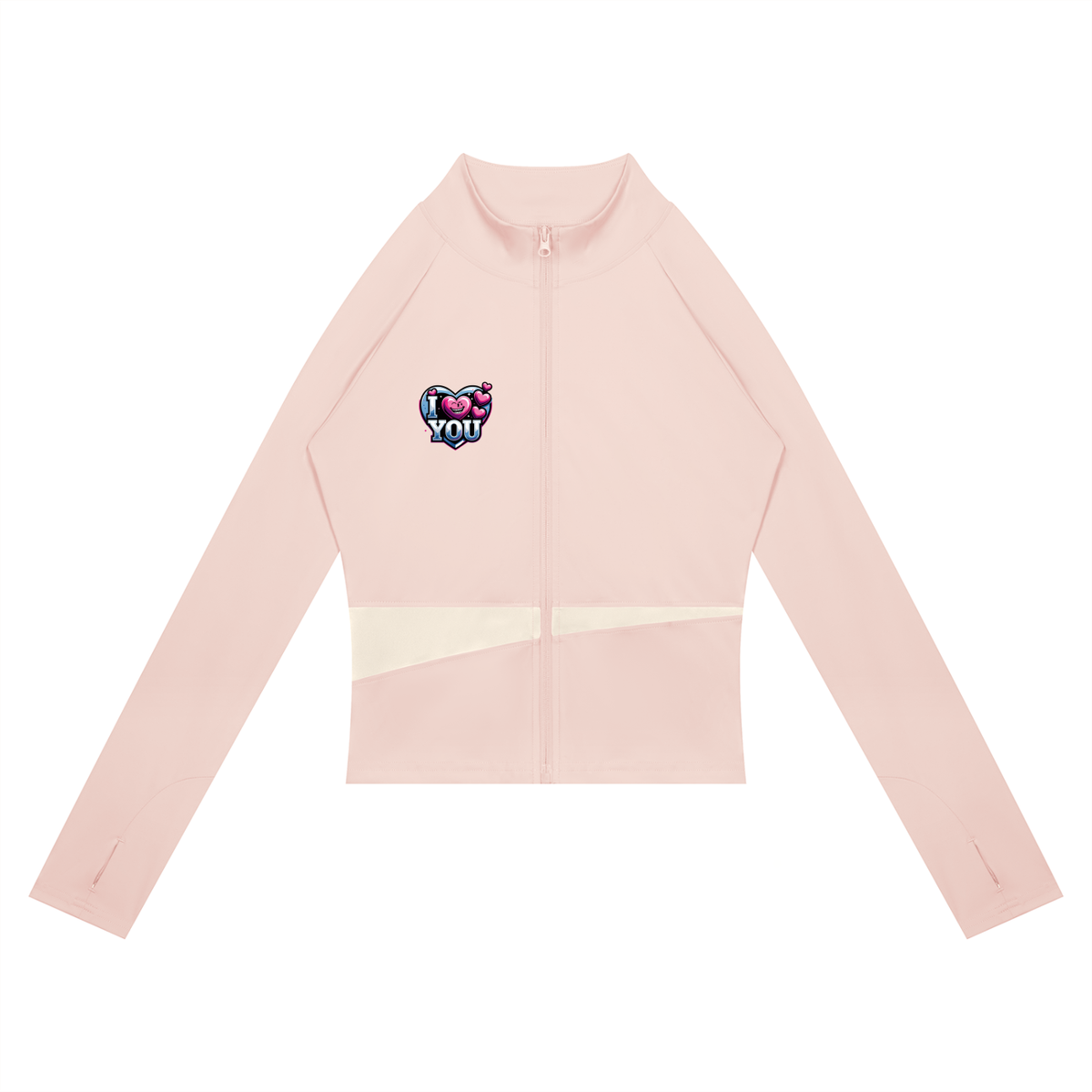 I Love you! Women's Paneled Yoga Jacket