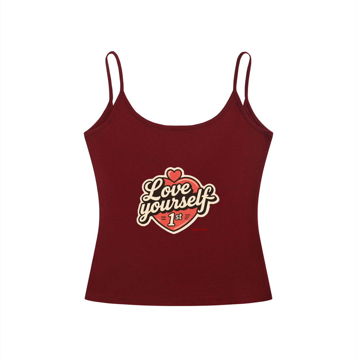 Love yourself 1st Women’s Slim Fit Open-Back Tank Top