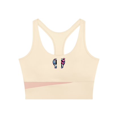 I love you Women's Color Block Yoga Tank Top