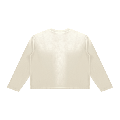 Feeling Lucky Unisex Sunfade Boxy Long Sleeve T-Shirt