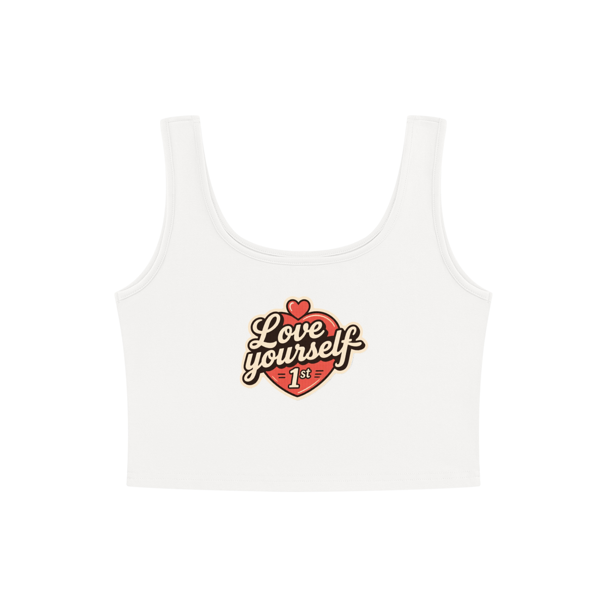 Love yourself 1st Women's Cropped Tank Top