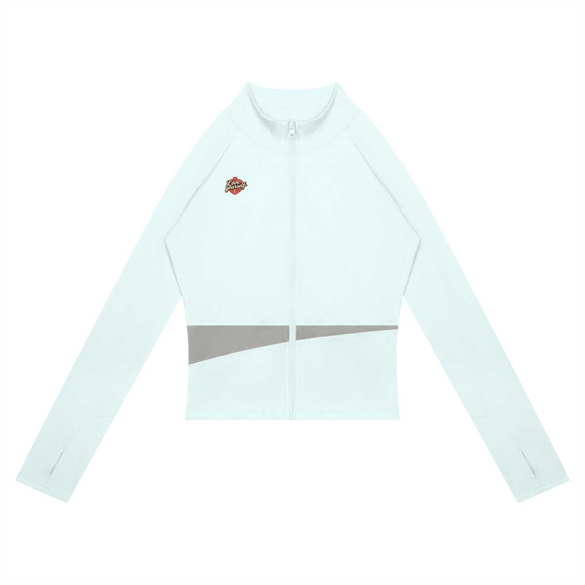 Love yourself 1st. Women's Paneled Yoga Jacket