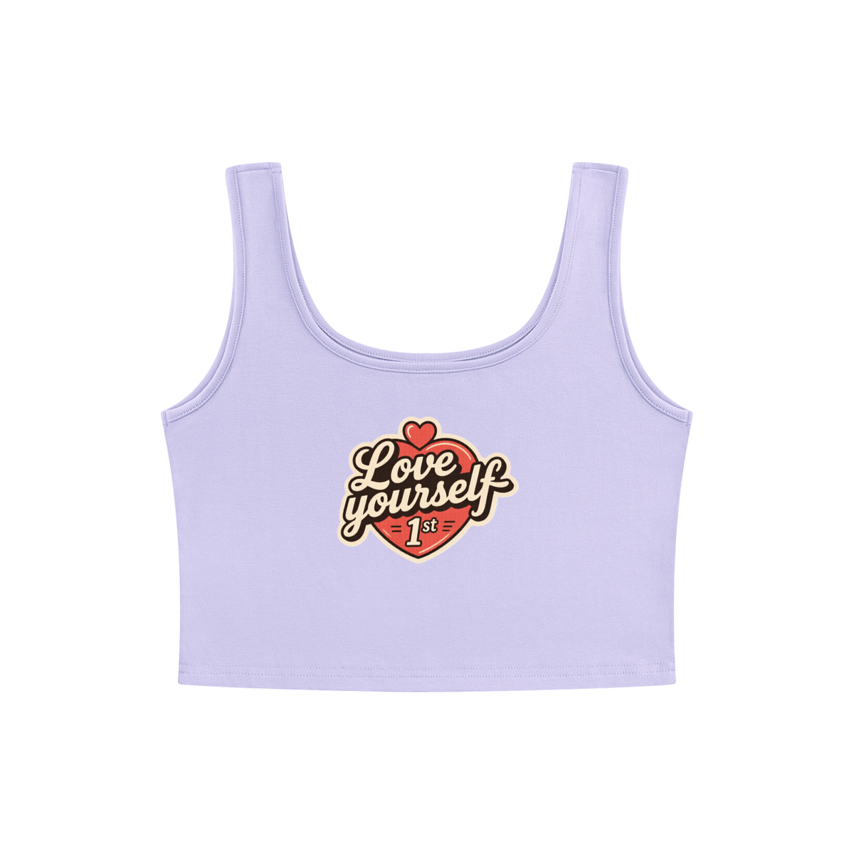 Love yourself 1st Women's Cropped Tank Top