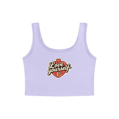 Love yourself 1st Women's Cropped Tank Top