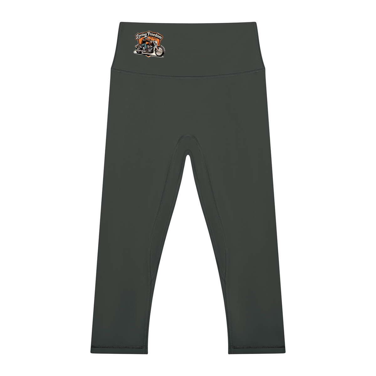 Loving Freedom Women's High Waisted Yoga Capri Leggings