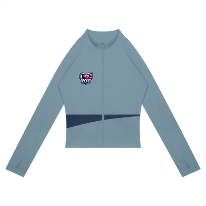 I Love you! Women's Paneled Yoga Jacket