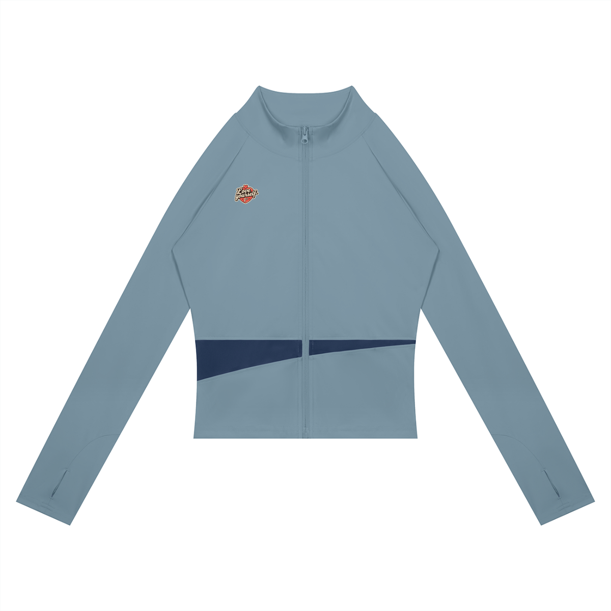 Love yourself 1st. Women's Paneled Yoga Jacket
