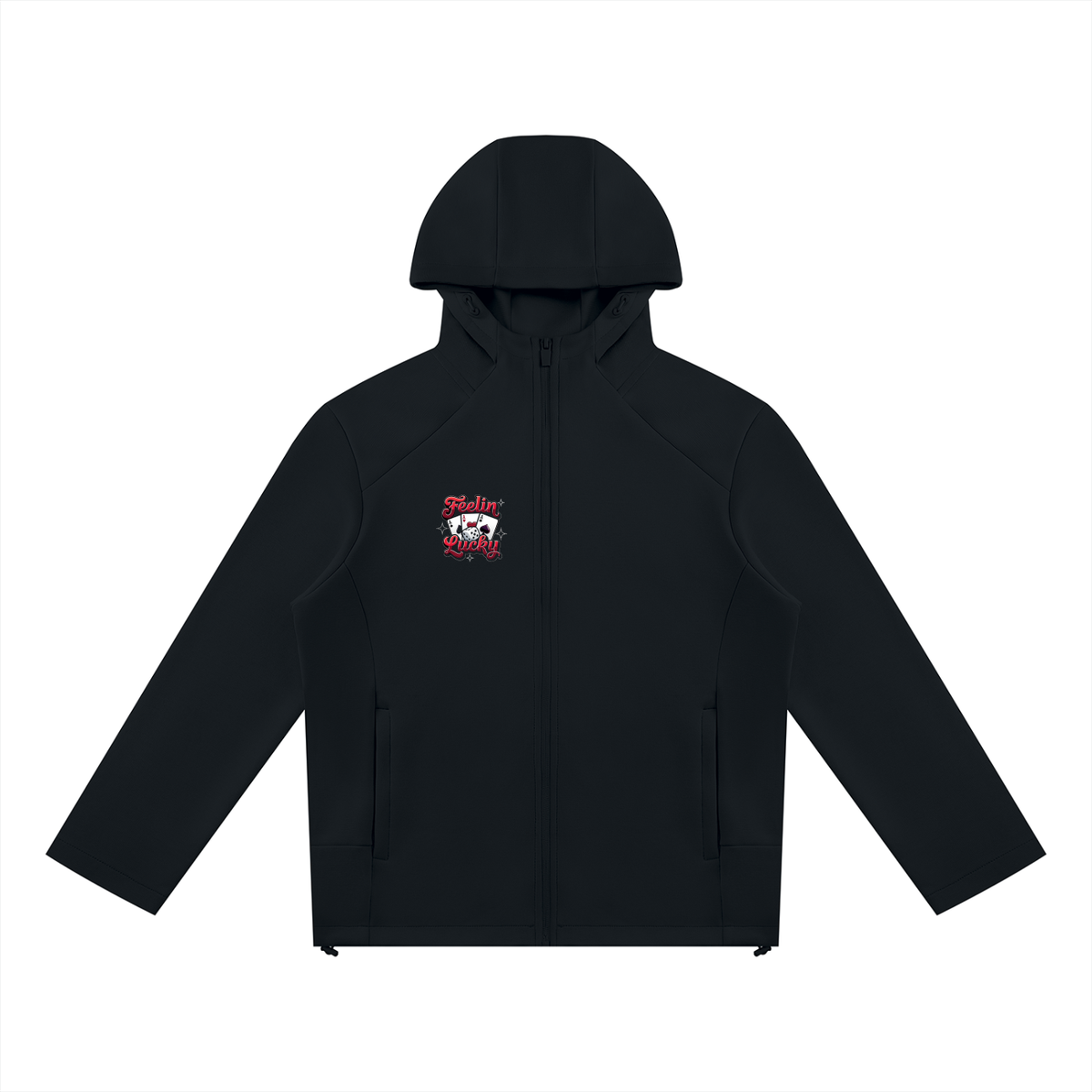 Feeling Lucky Unisex Paneled Full Zip Hoodie