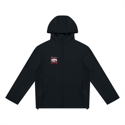 Feeling Lucky Unisex Paneled Full Zip Hoodie
