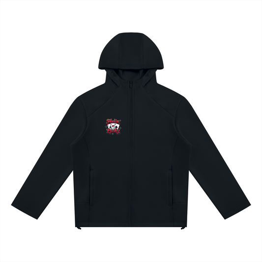 Feeling Lucky Unisex Paneled Full Zip Hoodie