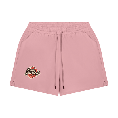 Love yourself 1st Men's Pocketed Compression-Lined Performance Shorts