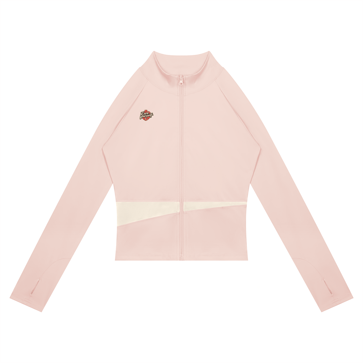 Love yourself 1st. Women's Paneled Yoga Jacket