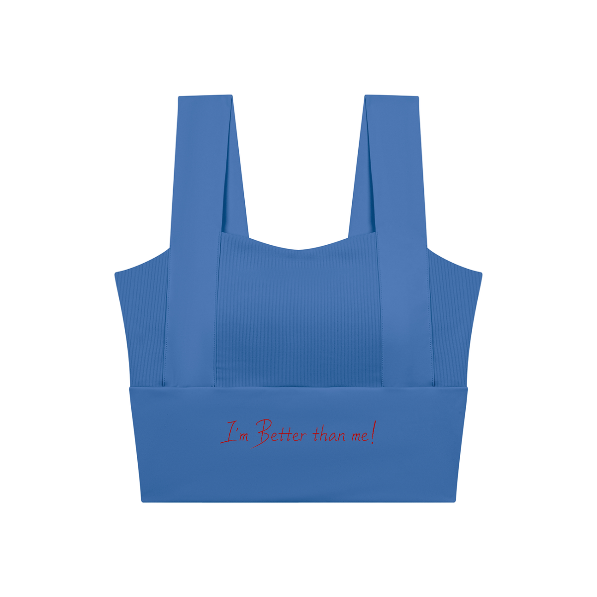 I'm better than me! Women's Yoga Crop Tank Top