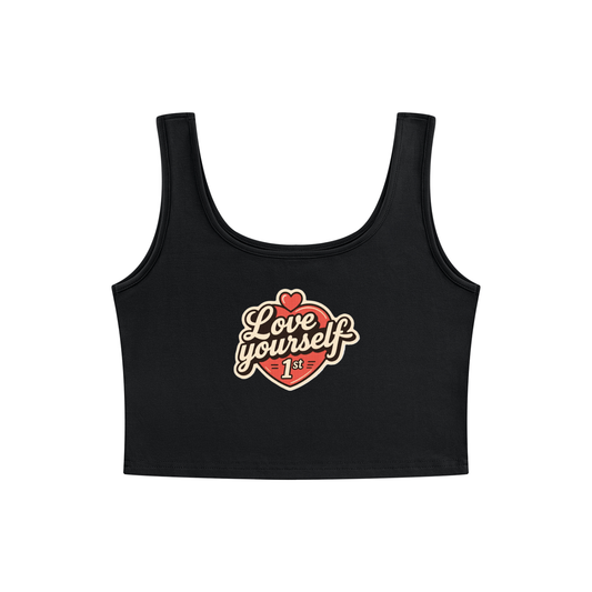 Love yourself 1st Women's Cropped Tank Top
