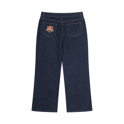 Cool Men's Vintage Wash Denim Jeans