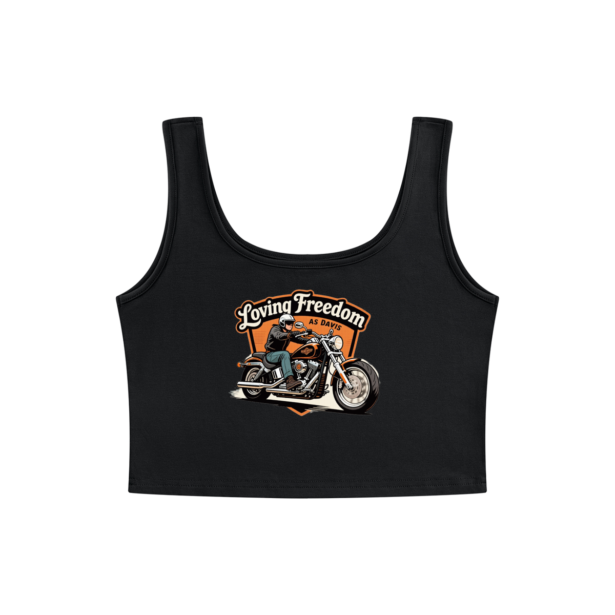 Loving freedom Women's Cropped Tank Top