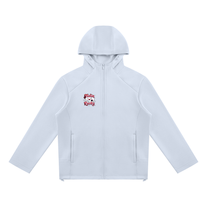 Feeling Lucky Unisex Paneled Full Zip Hoodie