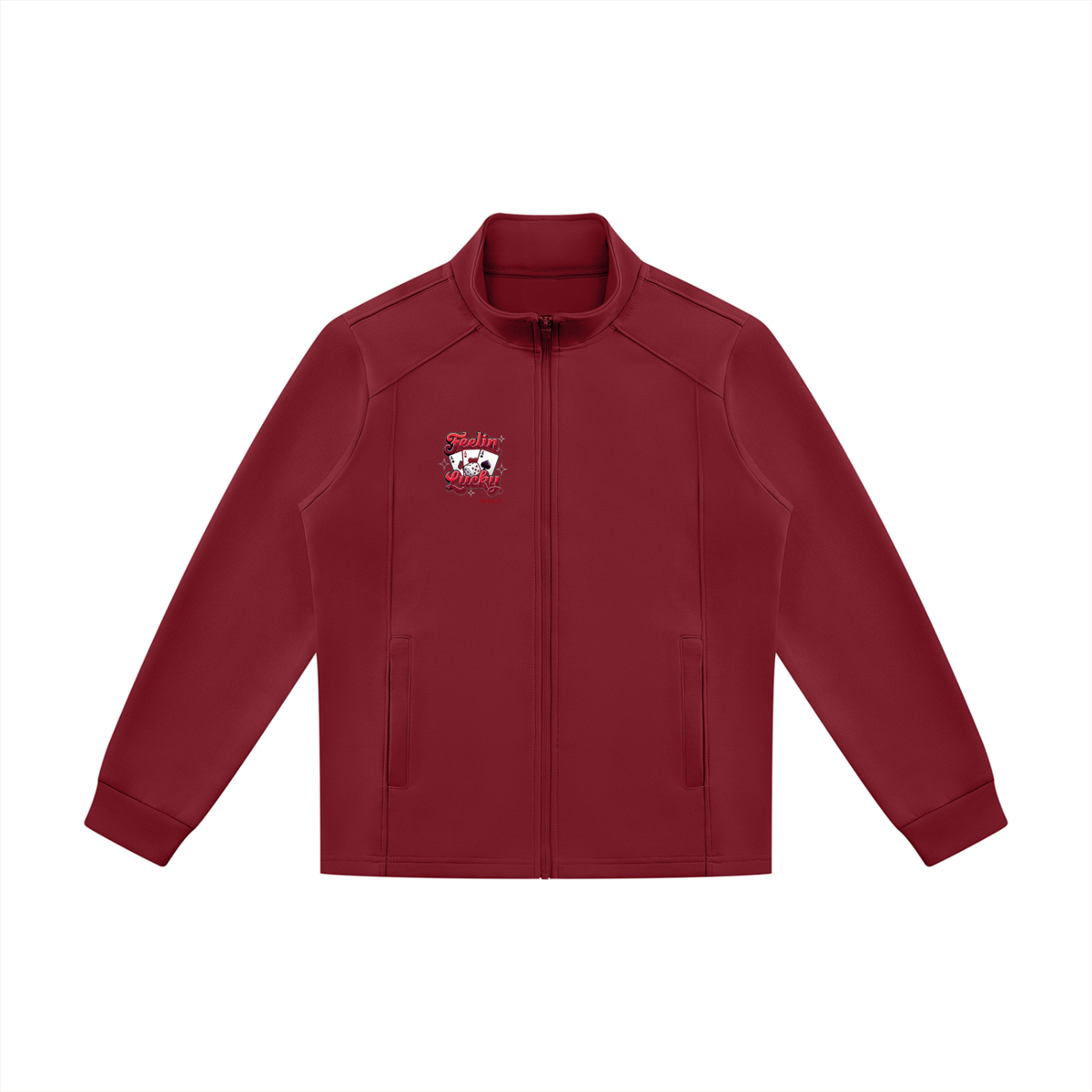 Feeling Lucky Unisex Stand Collar Track Jacket
