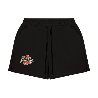Love yourself 1st Men's Pocketed Compression-Lined Performance Shorts