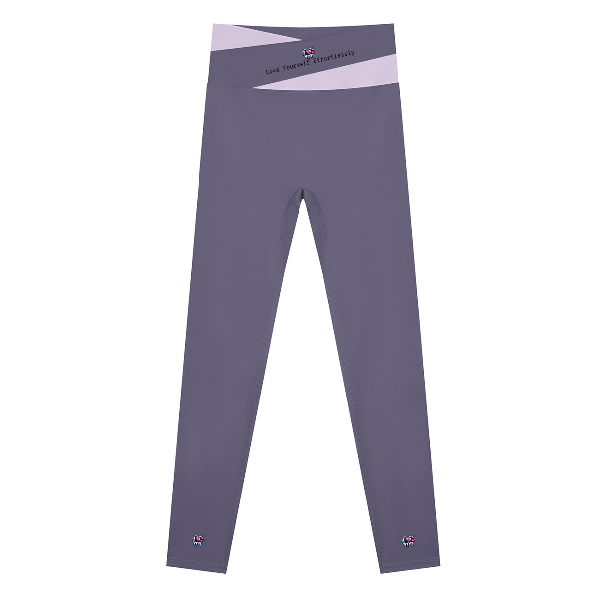 I Love You! Women's Color Block Yoga Leggings
