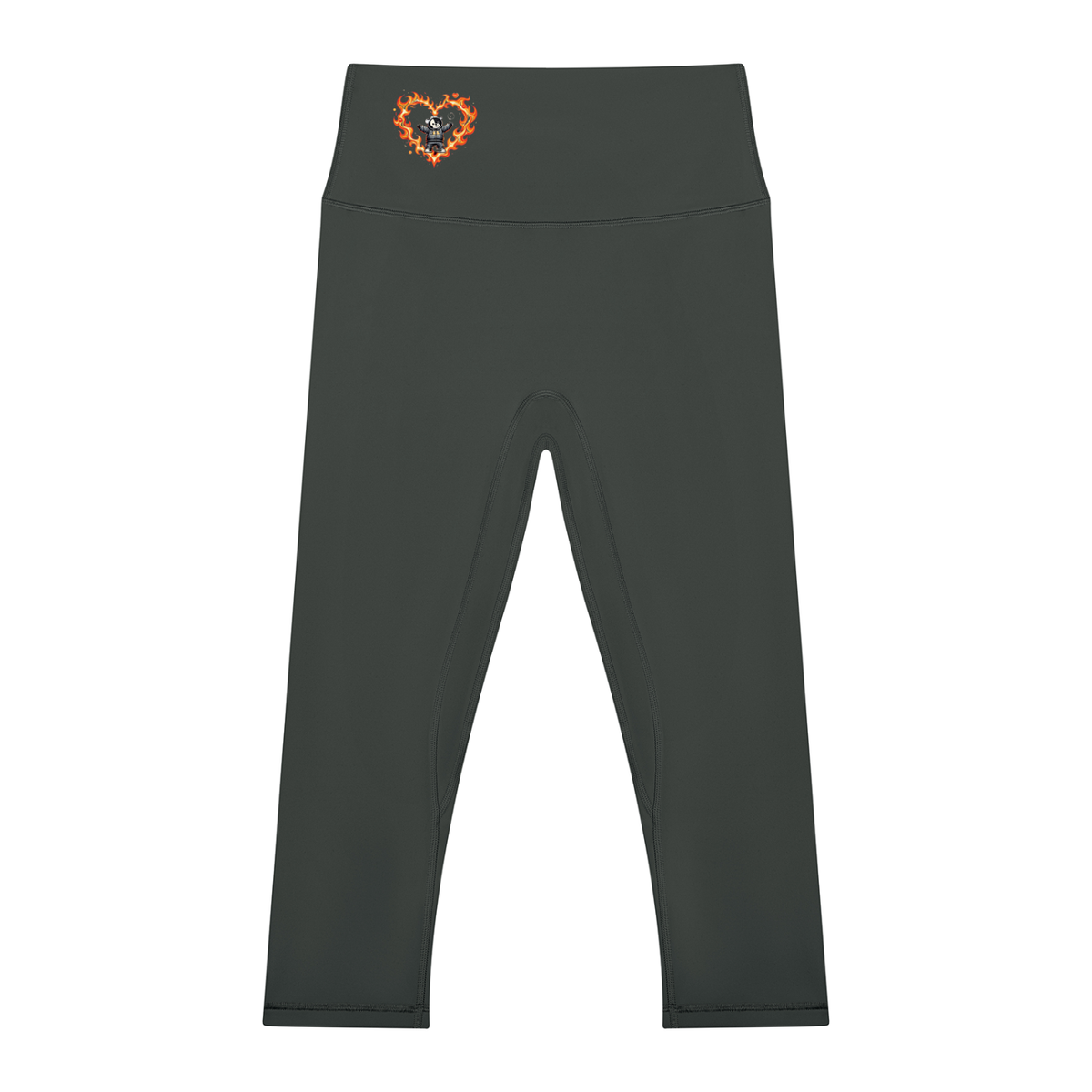 Fire Women's High Waisted Yoga Capri Leggings
