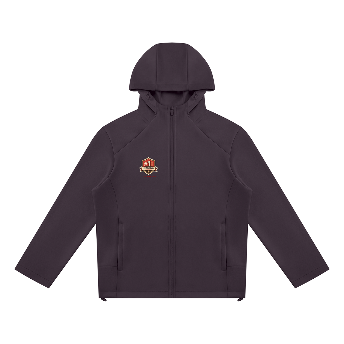 #1 design Unisex Paneled Full Zip Hoodie