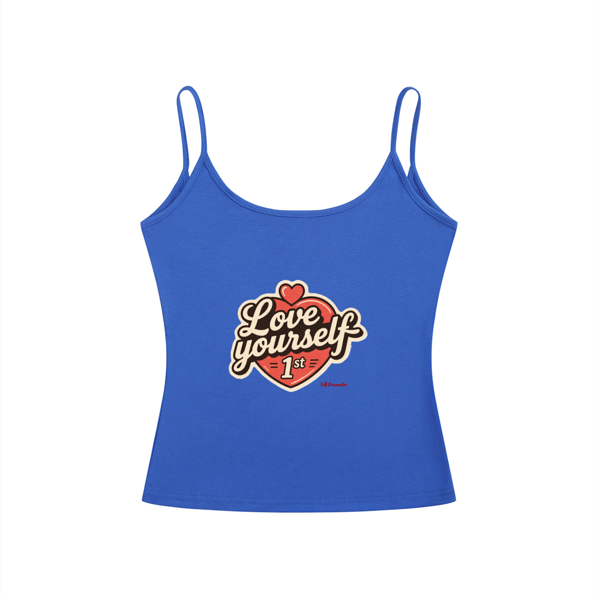 Love yourself 1st Women’s Slim Fit Open-Back Tank Top