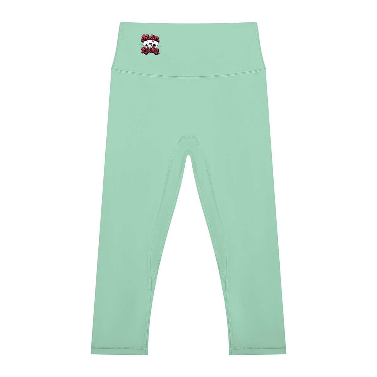 Feeling Lucky Women's High Waisted Yoga Capri Leggings