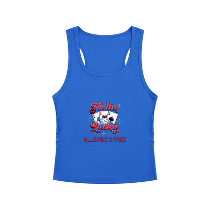 Feeling Lucky Women’s Ruched Tank Top