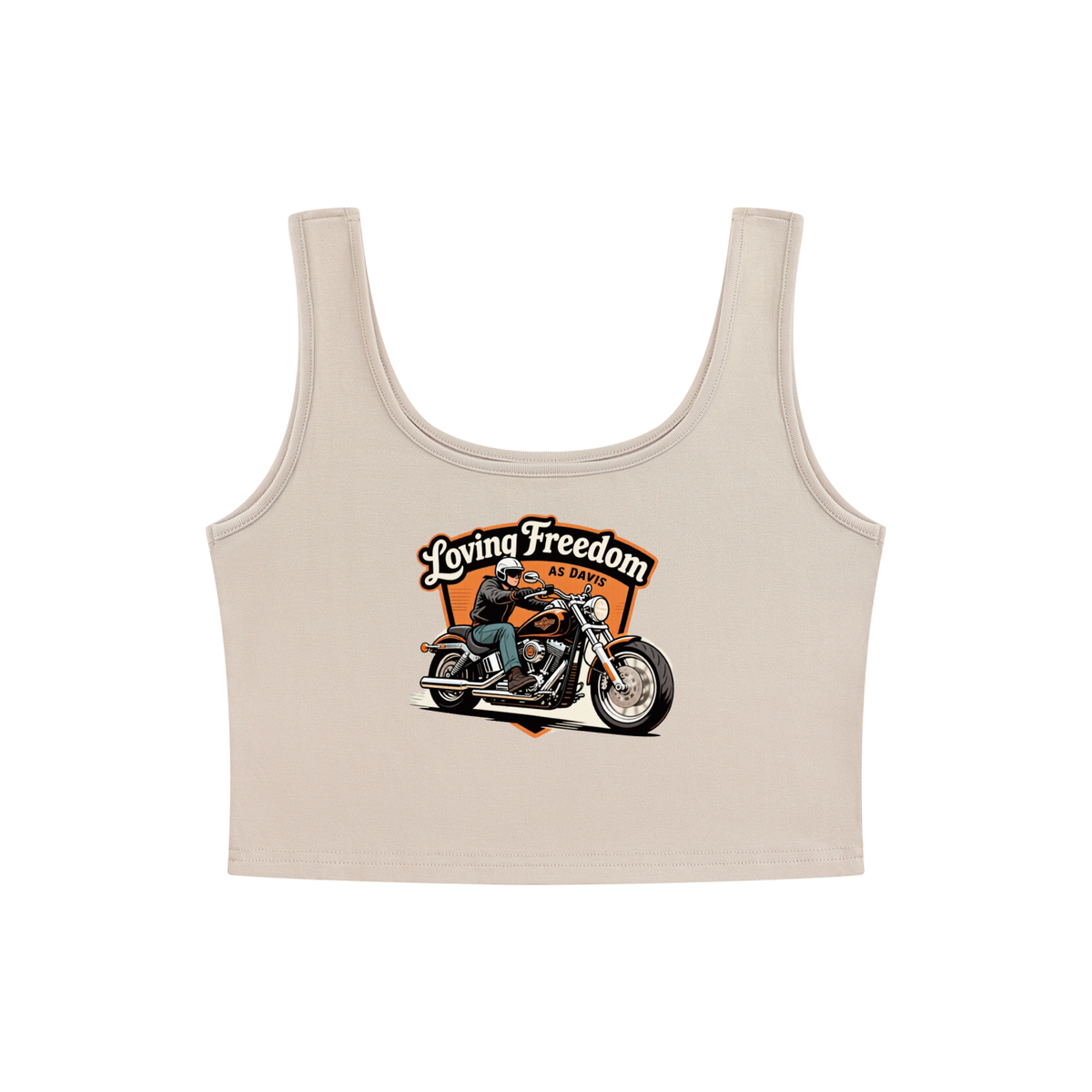 Loving freedom Women's Cropped Tank Top