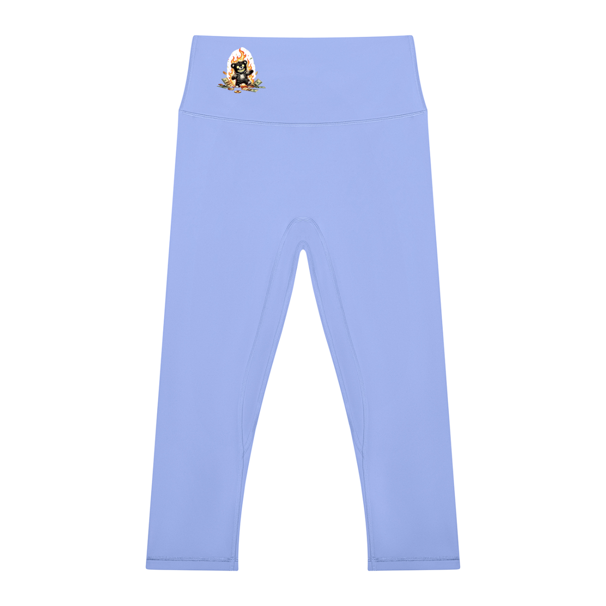 Chocolate Money bear Women's High Waisted Yoga Capri Leggings