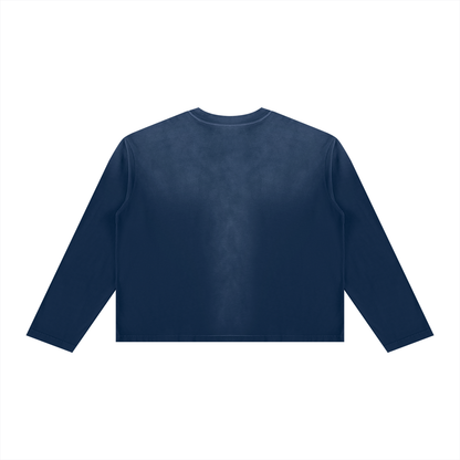 Feeling Lucky Unisex Sunfade Boxy Long Sleeve T-Shirt