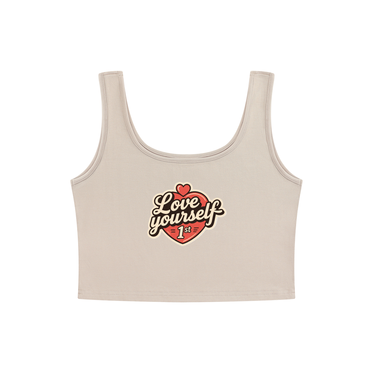 Love yourself 1st Women's Cropped Tank Top