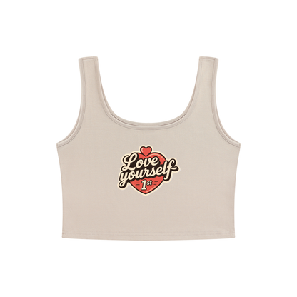 Love yourself 1st Women's Cropped Tank Top