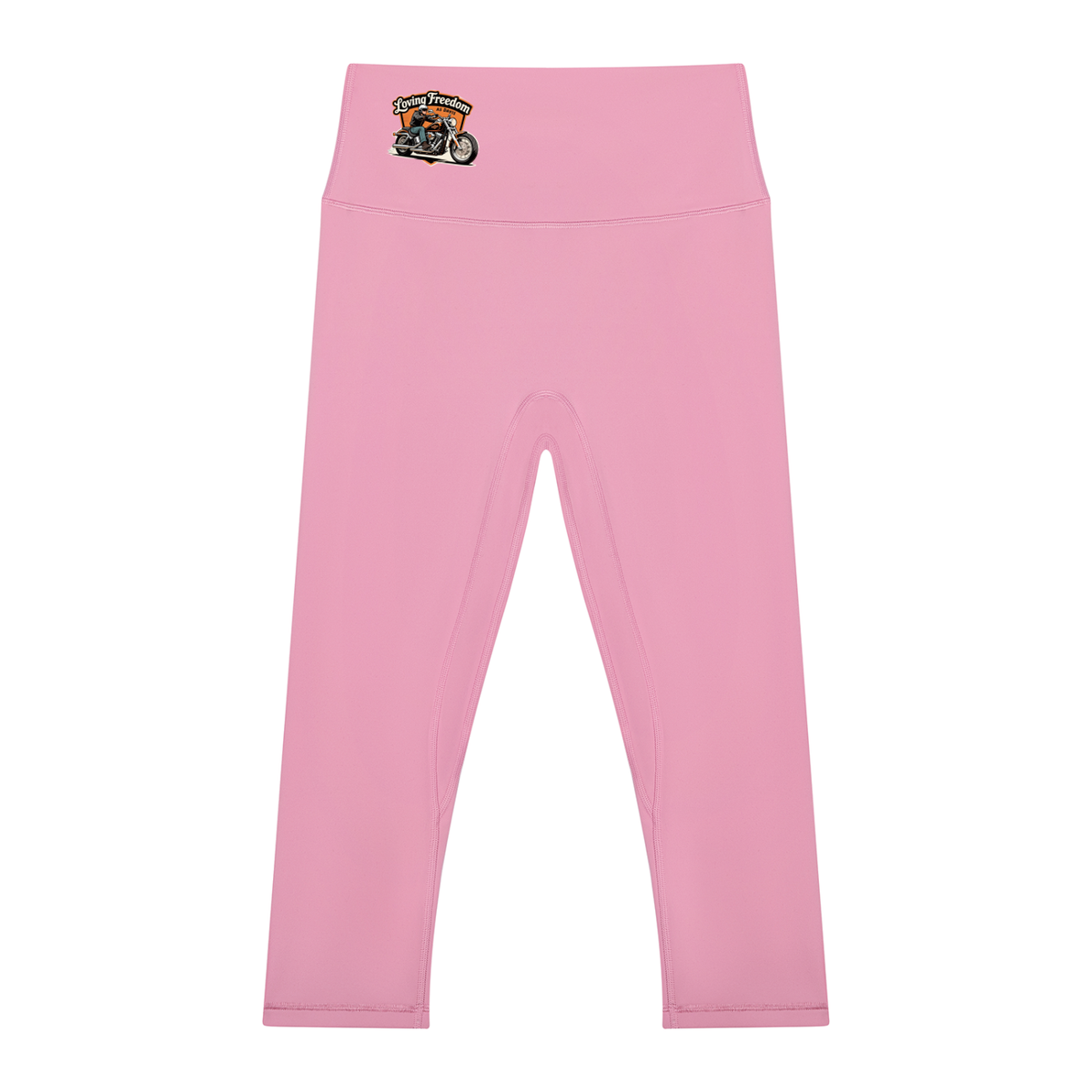Loving Freedom Women's High Waisted Yoga Capri Leggings