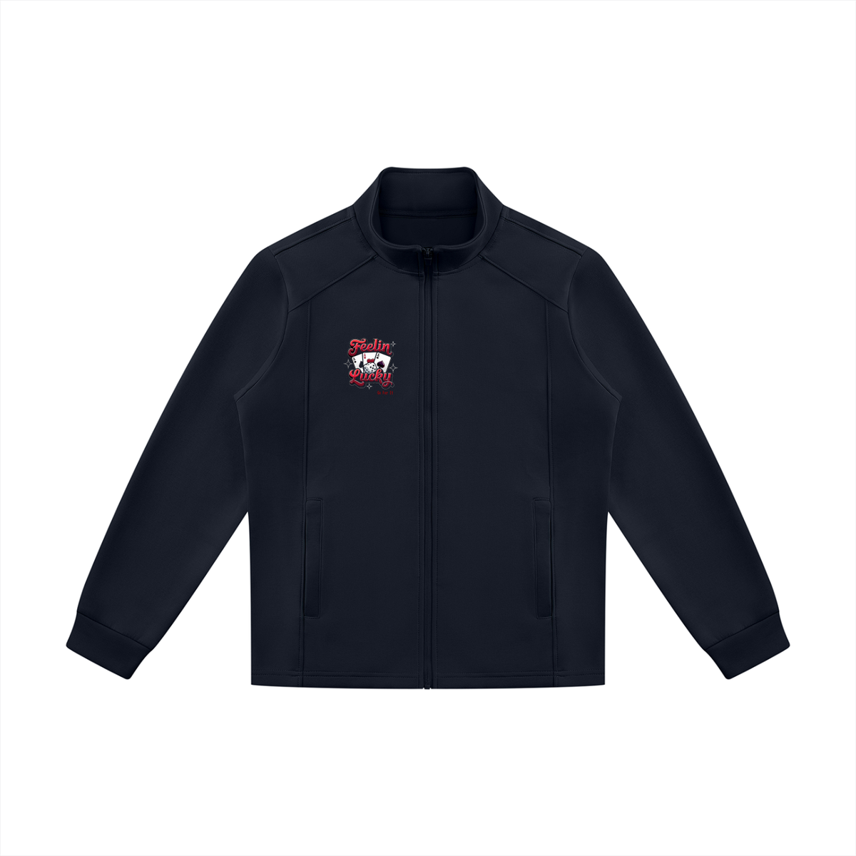 Feeling Lucky Unisex Stand Collar Track Jacket