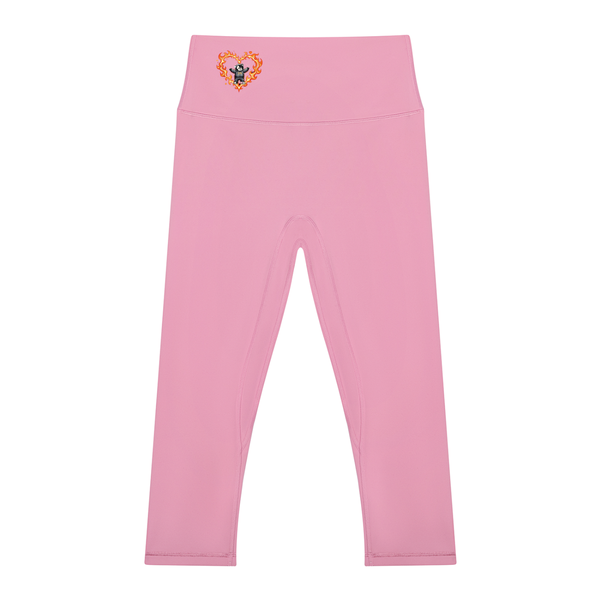 Fire Women's High Waisted Yoga Capri Leggings