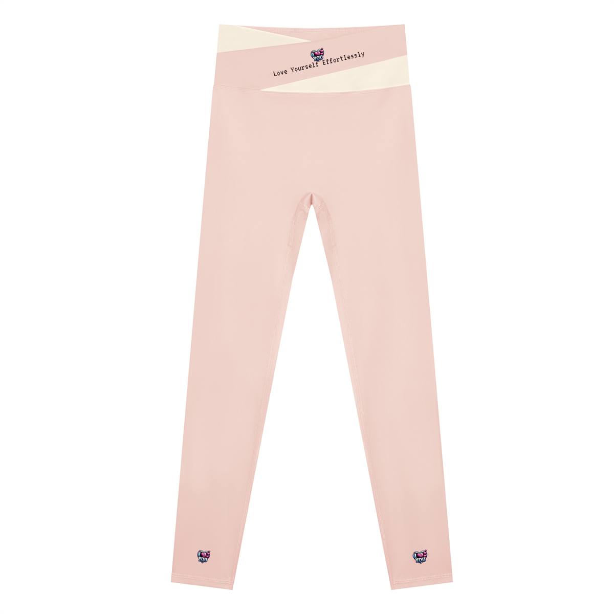 I Love You! Women's Color Block Yoga Leggings