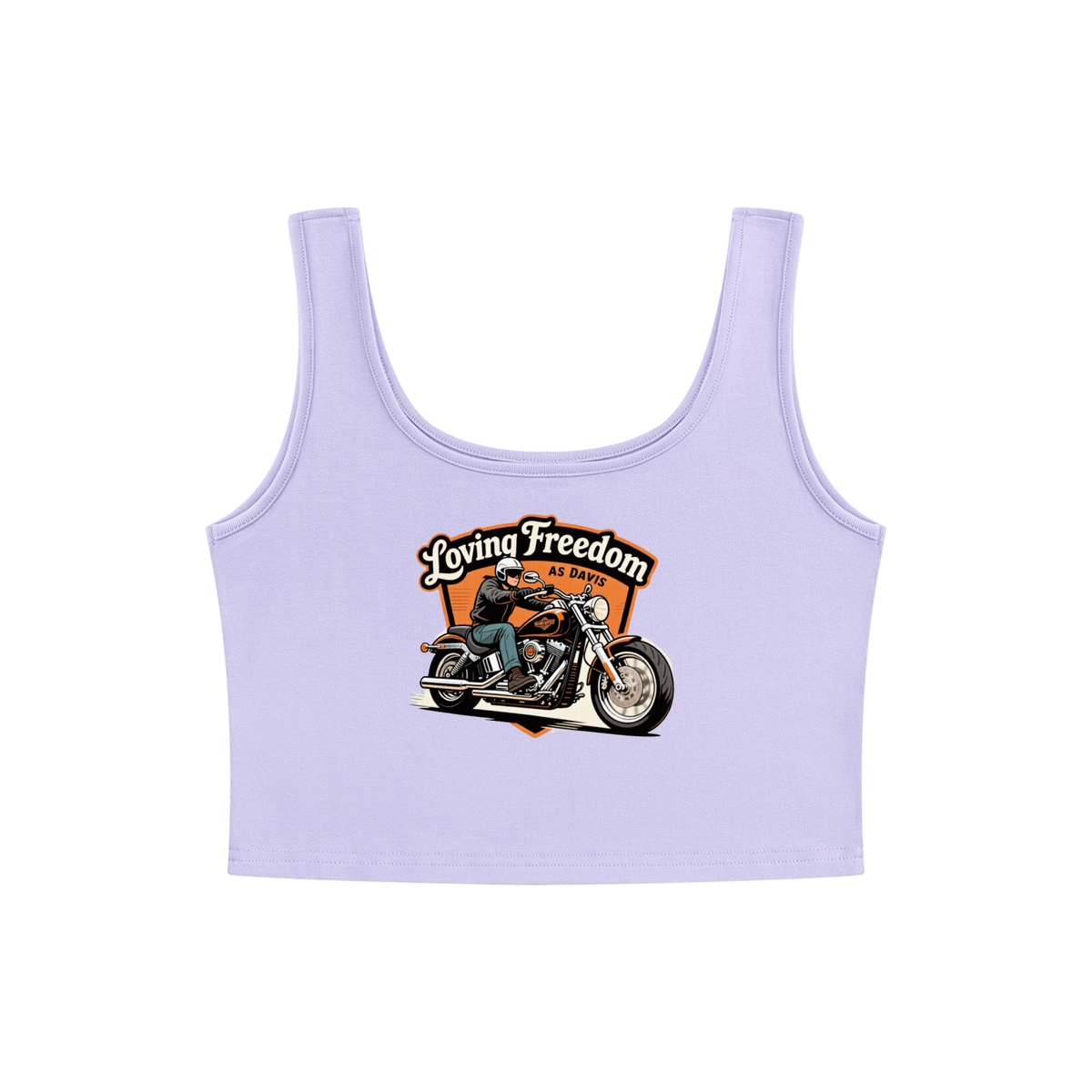 Loving freedom Women's Cropped Tank Top