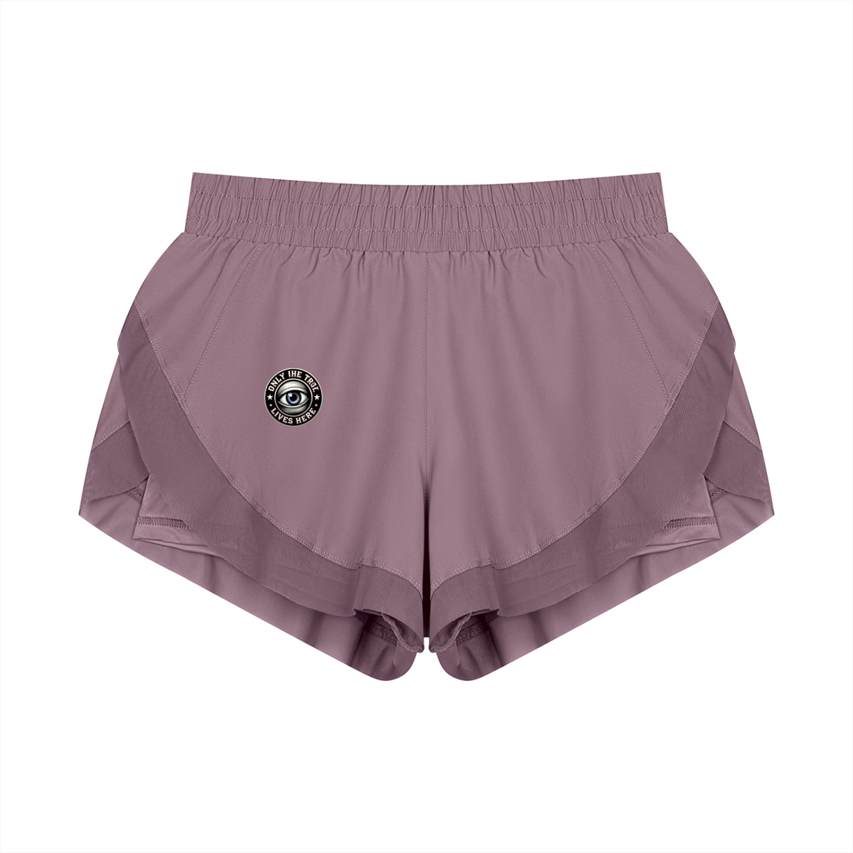 Love yourself 1st only the truth lives here Women's Paneled Yoga Shorts