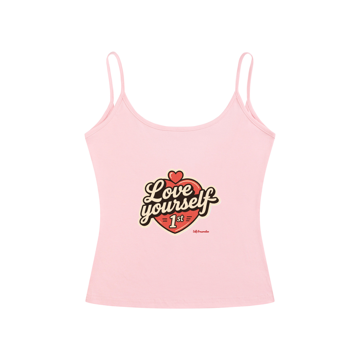 Love yourself 1st Women’s Slim Fit Open-Back Tank Top
