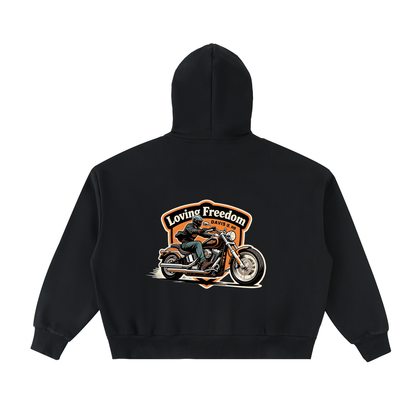 Loving Freedom Fleeced Full-Zip up Hoodie